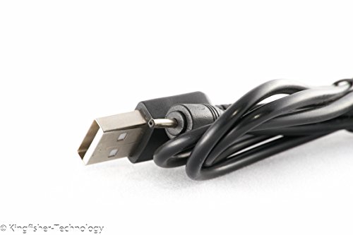 Kingfisher Technology USB-Ladekabel 90 cm, 5 V, 2 A, PC-Ladekabel-Adapter 22 AWG, schwarz, für Nokia 2720 Klapphandy - 4