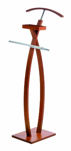 Due-home innovations 23136 Porta Abiti con appendi Abiti - Colore: Legno di ciliegio