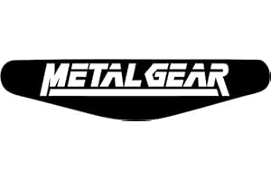 DECUS SHOP Autocollant pour barre lumineuse de manette PlayStation PS4 Motif au choix Metal Gear Solid (schwarz) noir