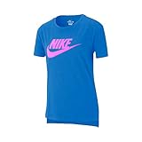 Regular fit Nike Mädchen G NSW Tee DPTL Basic Futura T-Shirt, Photo Blue, L