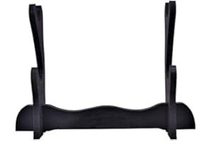 Royal Plus Supporto da Tavolo in Legno Porta Katana Doppio (GS2)