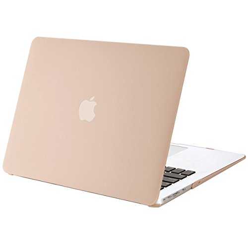 MOSISO Ultra Slim Plastik Hartschale Schutzhülle Snap Case für MacBook Air 13 Zoll (A1466 / A1369), Kamel