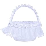 Material: encaje de poliéster imitación Rhinestone PP; Color: blanco; Tamaño: 19 x 20 cm/7,48 x 7,87 pulgadas.