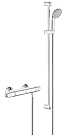GROHE 34256003 Grohtherm 1000 Shower Set with Thermostat,  Tempesta Hand shower and Shower rail