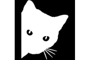 KUNFINE - Adhesivo/vinilo decorativo para coche con diseño de gato, pieza de tuneado