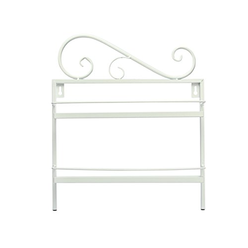 YUDA DIY Metall Nagellack montieren 5 Etagen Organizer Nagellack Wand Rack Display für 50 Flaschen Nagellack (weiß) - 4