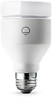 LIFX (E27) Ampoule smart LED connectable Wi-Fi, ajustable, multicouleur, variable, pas de hub requis, fonctionne avec Alexa, Apple HomeKit et Google Assistant, Set de 4