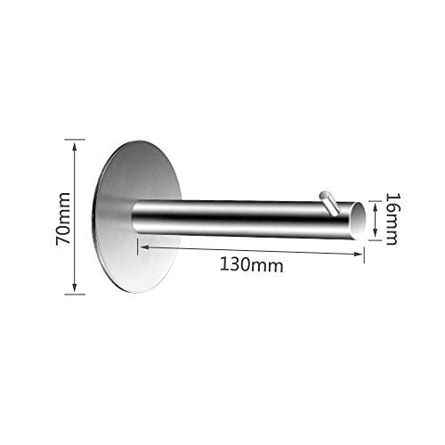 KES selbstklebend SUS 304 Edelstahl Toilettenpapierhalter Lagerung Bad Küche Papier Handtuch Dispenser Kleben Sie auf Klebrige Gewebe Roll Kleiderbügel Wandhalterung Zeitgenössischen Stil, Gebürstet, A7072 - 2