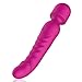 Produktbild Vibratoren für Sie Magic Wand Massager Doppelkopf Massagestab mit Zwei Unabhängigen Vibrationsmotoren Wasserdicht Beheizbarer Silikonkopf Sexspielzeug für Sie Frauen und Ihn (rosa)