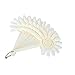 120-Tips Nail Art Design Polish Fan-Shaped Board Display Practice Sticks Wheel