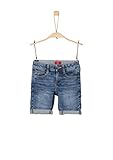  s.Oliver Jungen 64.906.72.5360 Shorts, Blau (Blue Denim Stretch 56z3), 128 (Herstellergröße: 128/SLIM)