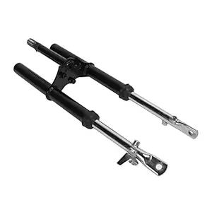 Front Fork Shock Assembly, Shock Suspension Anticorrosion Black for Motorcycle