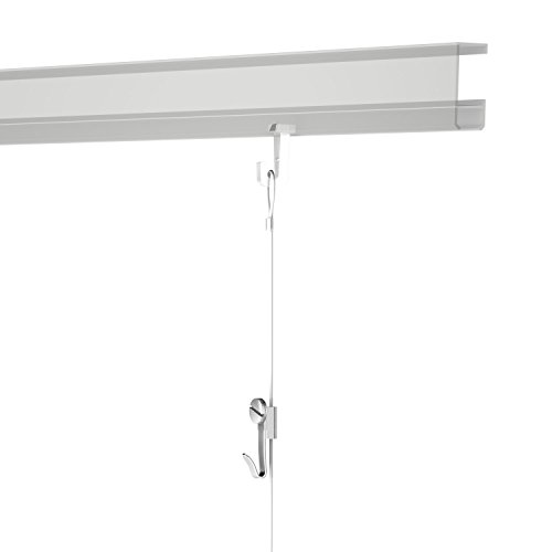 10 Bilderhaken – Klein – für Bilderschiene bzw. Galerieschiene von Hang-it - 3