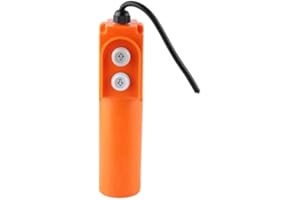 GAROSA Control Remoto para Polipasto Eléctrico COB-61DR, Botón de Grúa con Cable, 30uF, DC200V/AC380V, 5A/2A, Plástico ABS, con Parada de Emergencia