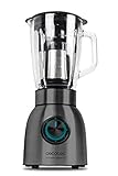 cecotec powerful titanium 1000 full  Cecotec Batidora de Vaso Power Black Titanium 1500. 1500 W con Filtro para Licuados, Cuchillas de Titanio Negro y Jarra Termorresistente.
