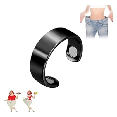 2024 New Olux Ring 1st Gen,olux Magnetic Ring,lymphatic Drainage Therapeutic Magnetic Ring,acupressure Magnetisc Ring Olux Rings For Women Men (black)