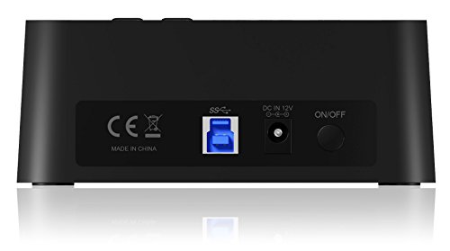 Icy Box IB-123CL-U3 2-fach Dockingstation für 2,5″ (6,35 cm) und 3,5″ (8,9 cm) SATA HDD/SSD mit USB 3.0 (UASP), Klonfunktion und JBOD (schwarz) - 4
