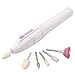 Tinksky Manicure and Pedicure Kit XS-0602 Portable 2 * AAA Powered Electric Manicure Pedicure Nail Trimming Tool