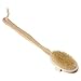 Natural Long Wood Wooden Body Brush Massager Bath Shower Back Spa Scrubber