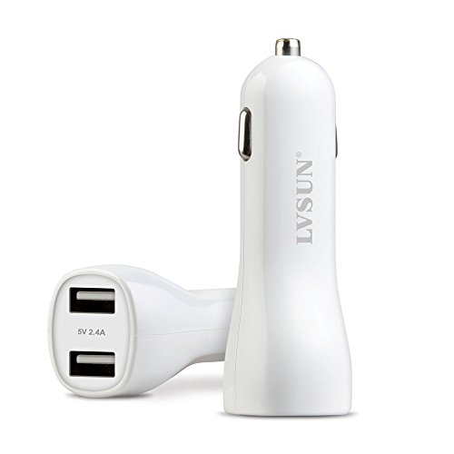 Car-Charger-LVSUN-Dual-USB-Car-DC-Adapter-48A-24W-Fastt-Charging-Built-in-Safety-Protection
