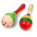 Maracas bois ovale percussion instrument musique bébé enfant jouet mini