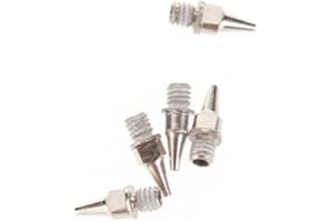 MAGIDEAL Genérico 5pz 0,5mm Ugelli Ago Aerografo RicambioAcciaio Per 130/470 Aerografo Pro