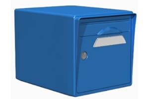 CBOUTIC-Boite AUX Lettres RESINE 1 Porte Bleu 15-000-SF