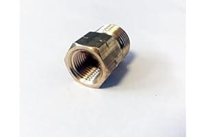 PHÖNIX GERMANY Conector de transición IG 1/4" lks x AG 3/8" lks reductor adaptador de gas de latón para manguera de gas 3/8, regulador de gas