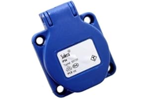 EDM PRESA FEMMINA CEE MONOFASE 2 P+T DA INCASSO CON PIASTRA DI FISSAGGIO A 4 FORI