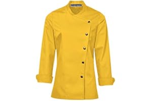 Uniformates Giacca da cuoco a manica lunga da donna e divisa da chef per maestri chef e pizzaioli