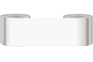 WMHDSJ Borde del papel pintado Blanco mate Auto Adhesivo del Papel Pintado del PVC Cenefa autoadhesiva para decoración de pared de cocina baño 5cm X 500cm