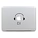 Produktbild MacBook Aufkleber, Chickwin Creative Pattern dekorativ Film Notebook Sticker Skin personalisierte Aufkleber MacBook Pro Air 13" Decal (DJ-Kopfhörer)