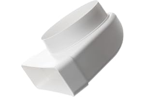 220 x 55 mm, 100 mm (4 tum) platt kanal avgasluftventilationsrör kanalrör