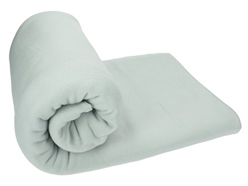 Betz Luxus Fleecedecke Kuscheldecke Farbe silber grau Größe 130x170 cm Qualität: 220 g/m²