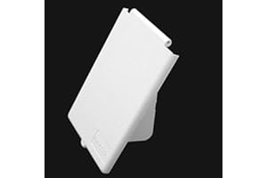 Couvercle de rechange pour prise extérieure CEE encastrée pour caravane, camping-car, caravane, blanc rectangulaire.