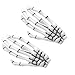 2pcs Personality Devil Skeleton Hand Bone Claw Hairpin Zombie Horror Hair Clip