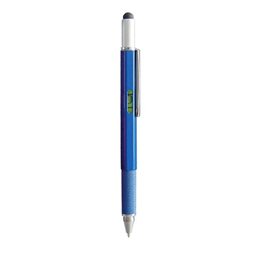 Beruehrungsbildschirm Stift - TOOGOO(R)Multifunktions Beruehrungsbildschirm Stift mit Wasserwaage Lineal Schraubendreher (blau)