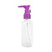 4 PCS 100ml Empty Refillable Plastic Travel Lotion Shampoo Massage Oil Dispensing Bottle Dispenser Pump Bottle Random Color