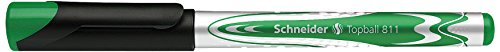 Preisvergleich Produktbild Schneider Schreibgeräte Tintenroller Topball 811, grün, Mine auswechselbar