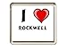 Produktbild Ich liebe Rockwell Kühlschrankmagnet (Vorname/Zuname/Spitzname)