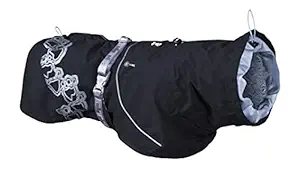 Hurtta Drizzle Coat, Dog Raincoat, Raven, 10 in