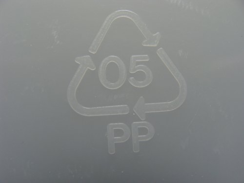 12×3 Liter Eimer mit Deckel Kunststoffeimer Deckel Henkel Lebensmittelecht halbtransparent mit Erstentnahmesiegel - 3