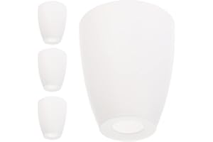 ARTIBETTER 4 Pz Paralume Lampada da Tavolo Copertura Luce Plastica Bianco Paralume Sostituzione Piccola Lampada da Coperture Luce per Camera da Letto Soggiorno Accessori per