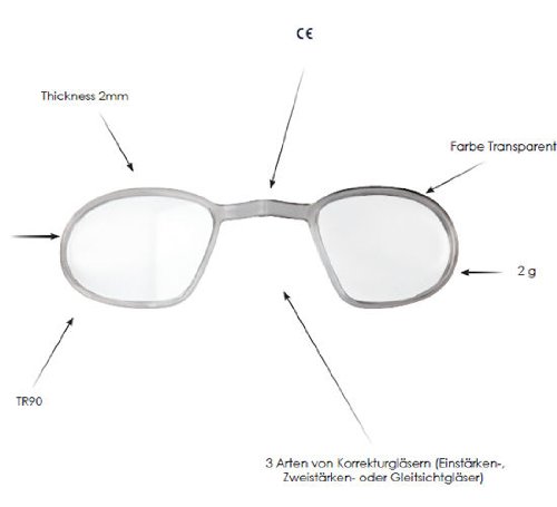 Bollé Optischer Einsatz für Tracker II Serie (SOSTRACKER) - 3
