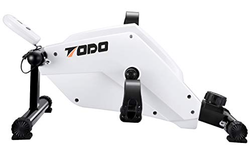 FITODO Ejercicio Magnético Bicicleta Estática Ejercitador de Pedal Liso y Silencioso con Monitor LCD Multifuncional