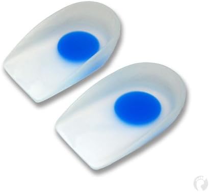 Dual Gel | 2 Density Heel Cups x2 | with Soft Spots | Enhanced Heel Pain Relief Medium | UK 3.5 - 6 | EU 36 - 39