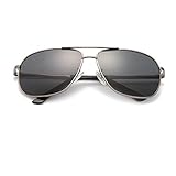 【Marco liviano】 El marco está hecho de metal Al-Mg Alloy, ligero y resistente. Son gafas de sol para conducir ideales y gafas de sol que corren, y muy adecuadas para el uso en motocicletas y ciclismo, conducción, carrera, pesca, carreras, esquí y escalada, trekking u otros entusiastas de actividades al aire libre.