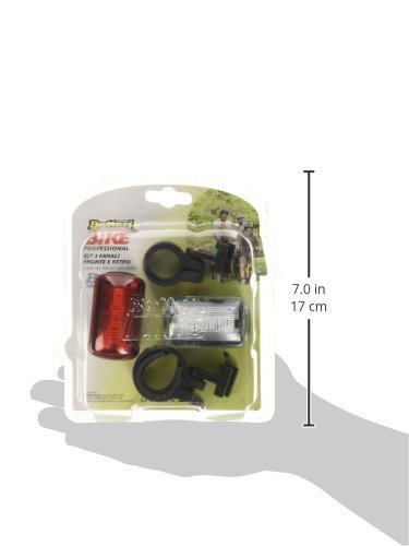 Bottari Lampe Bike Beleuchtung für Fahrrad mit 5 LEDs und 4 Funktionen, Rot - 5