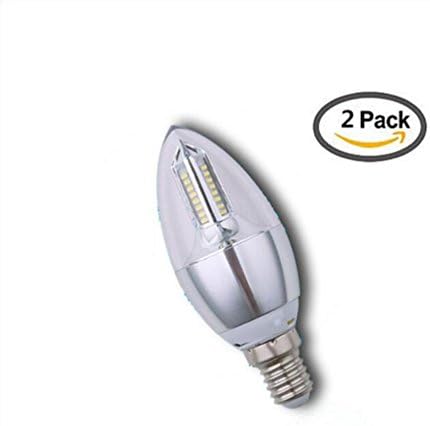 MAX-DP 2PCS Gypsophila candle light 85-265V E14 small screw light 5W 40LED 300LM Pagoda energy saving lamp,35*122mm , cool white