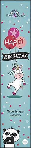 Hope & Gloria Geburtstagskalender Mini-long 7x33cm
